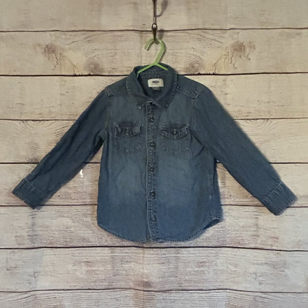 Denim Long Sleeve Shirt - Boys 4T